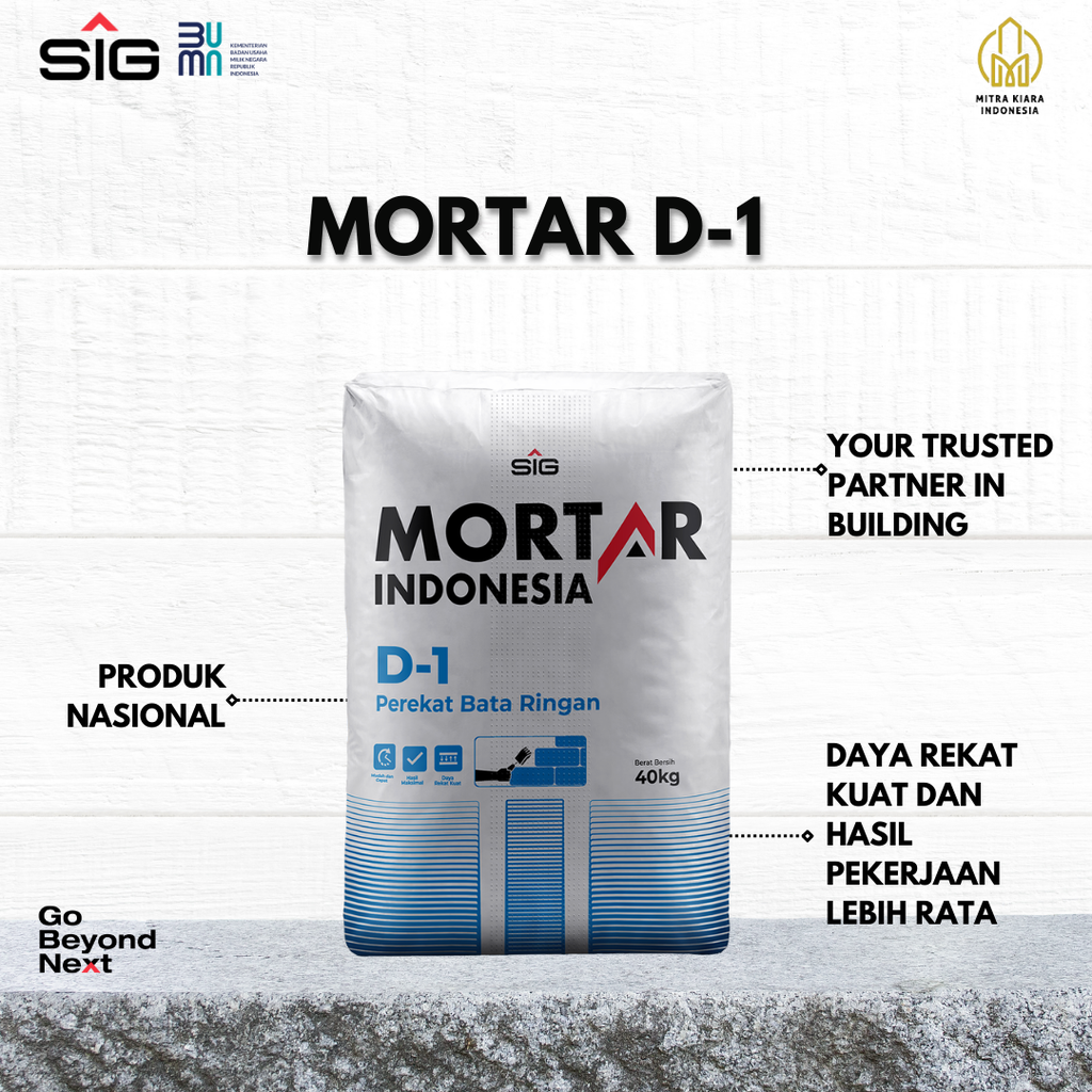 Mortar Indonesia Perekat Bata Ringan (D-1) Area DKI Jakarta